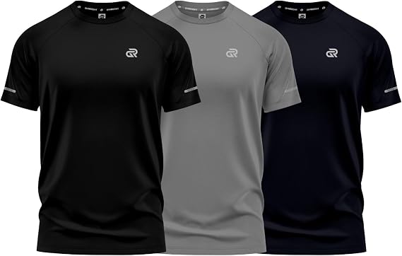 Men's Workout T-Shirt - Moisture Wicking Gym Shirts for Men, Quick Dry Athletic Running T-Shirt, Breathable Short Sleeve Fitness Sports Tee