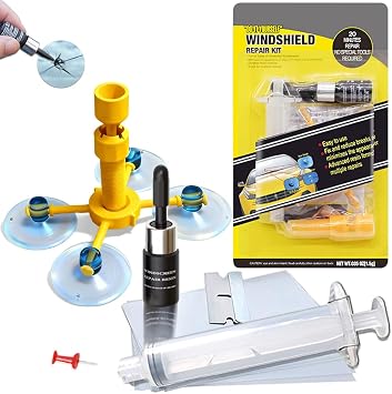 Automobile Windshield Chip Repair Kit,Car Window Repair Kit for Windshield Crack,Auto Windshield Repair Kit for Chips & Cracks,Car Window Fix Kit,Cracks Gone Car Glass Repairer