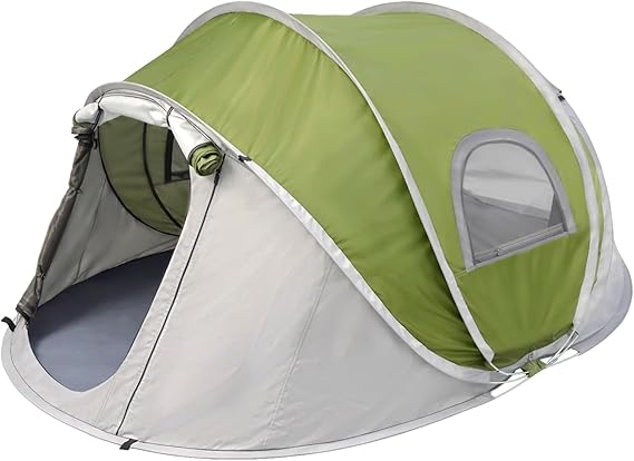 Pop Up Camping Tent for 2 Persons, 3-Second Easy Setup Waterproof 3000mm Dome Pop Up Tent for Camping Hiking Outdoor Recreation, Portable Beach Garden Festival Family Tent