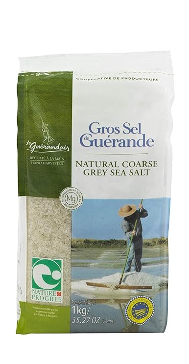 Le Guerandais Coarse Sea Salt In Bag 1 Kg (Pack of 3)