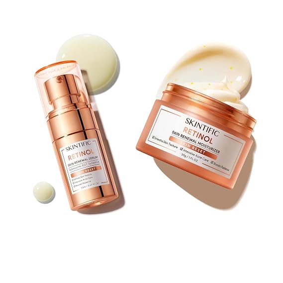 SKINTIFIC Retinol Skin Renewal Moisturizer + Serum, 2PCS