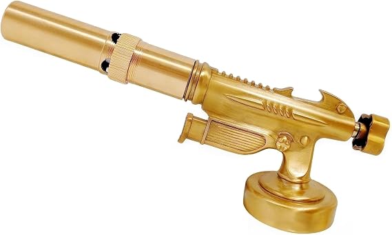 WF Butane Torch Lighter, Flame Thrower Head, Culinary Kitchen Blow Lighter, Adjustable Flame Pure Copper Handheld - for Cooking, Baking, Camping (Butane Gas Not Included)