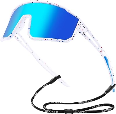 KesaPlan Kids Baseball Polarized Sunglasses for Boys Girls, Youth Sports Sunglasses for Age 6-14 Softball Cycling