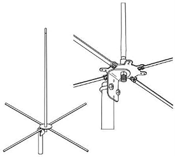 Firestik 2MCKB 4 Ft -122 Cm 2-Meter Base Antenna