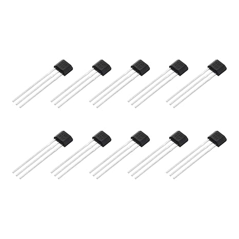 PATIKIL Hall Effect Sensors, 10 Pack Magnetic Detector Hall Switch Single Pole Hall IC for Electronic Projects Board Circuit, Vcc 4 to 24V