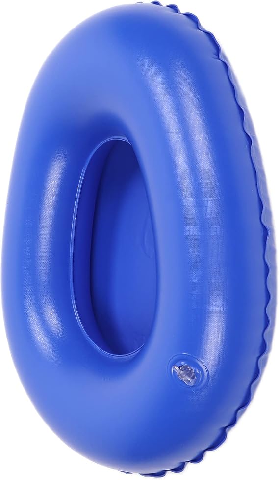Bed Pan for Women, Bedpans for Elderly Men Comfortable Air Inflatable Bedpan Soft High Density Portative Bedpans for Elderly Women Elderly Bedridden Patients Inflatable Potty Blue
