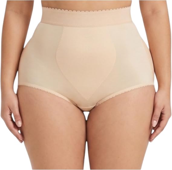 Rago High Waist Padded Panty | Light Control Shaping Brief | Removable Pads | Made in USA |Style 915
