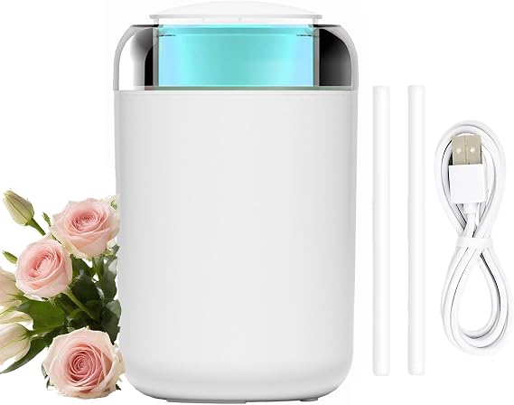 JORMRY Desk Humidifiers, Portable USB Humidifier with 7-Color Mood Light, 1.2L Quiet Mist Auto Shut-Off for Car, Office Room, Bedroom for Plant Humidifier
