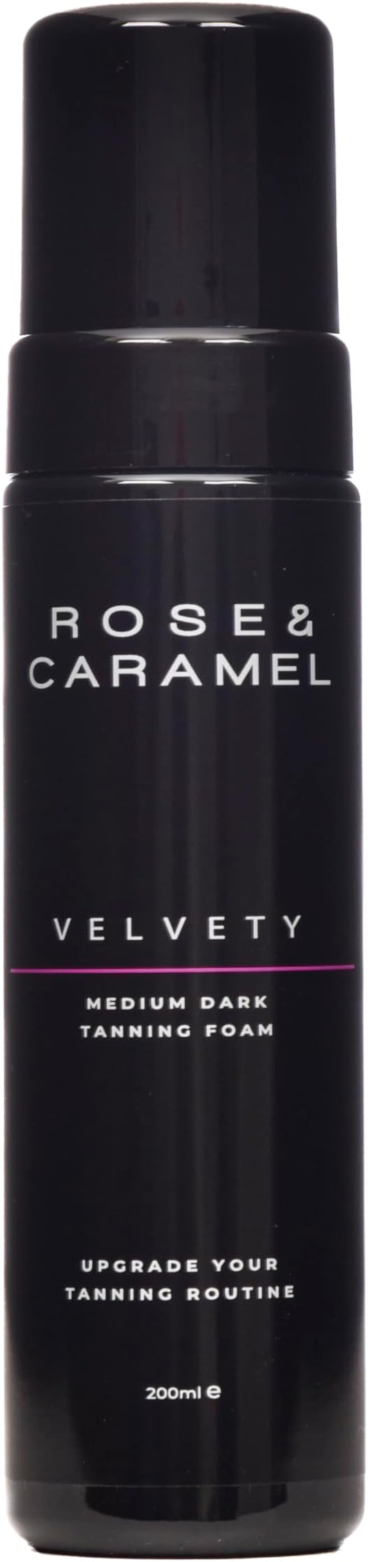 Rose & Caramel Velvety Olive Self Tanning Mousse 200ml, No Orange Tones, Extra Dark Fake Tan, Cruelty Free, Vegan, (Medium - Dark)