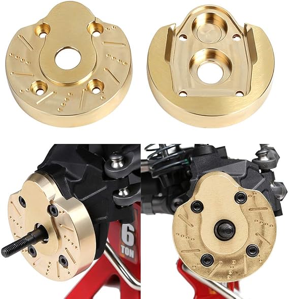 INJORA AXI03007 Brass Portal Knuckle Steering Cap Housing for 1:10 RC Crawler AXAIL SCX10 III AXI03007 & Capra 1.9 UTB AXI03004,2PCS (Set A)