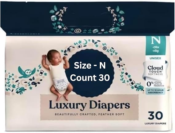 Milie Mon Luxury Disposable Diapers - (Newborn <9lbs, 30, Count)