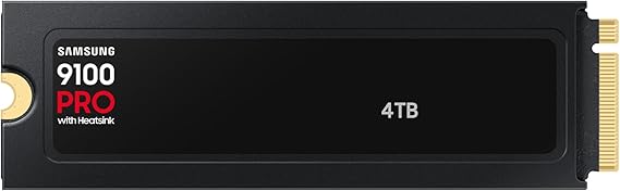 Samsung 9100 PRO Data Storage Device with Cooler, NVMe M.2 SSD 4 TB