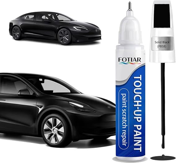 Touch Up Paint for Tesla Solid Black PBSB Paint Code Scratch Repair
