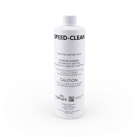 002-0396-00 SpeedClean Solution Autoclave and Sterilizer Cleaner for M9 and M11 (Midmark and Ritter Models), 16 oz Bottle | 16 fl oz, Pack Of 1, Unscented, Ready To Use Liquid, Residue Buildup Removal, Steam Sterilizers, 15-25 C Storage