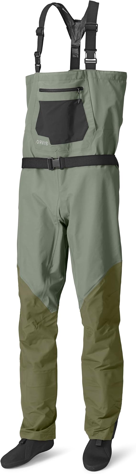 Orvis Clearwater Chest Waders for Men - Waterproof Fly Fishing Waders with Neoprene Booties, External Storage Pocket