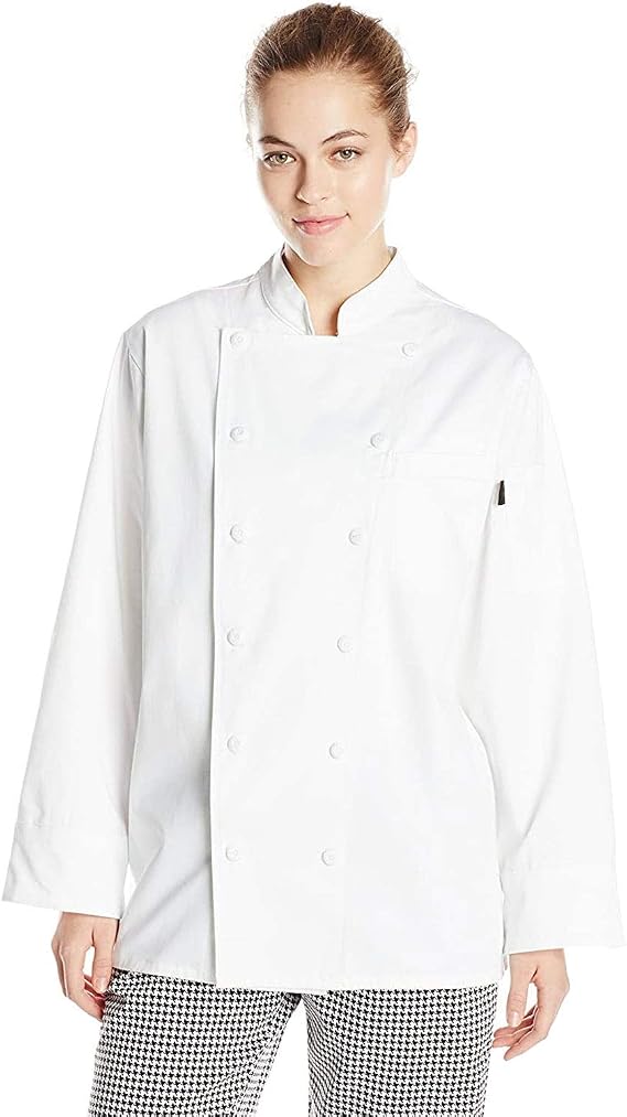 Chef Code Women's Executive Chef Coat 12 Button 100% Cotton CC114