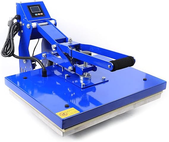 Automatic Heat Press Machine 16"x20" Clamshell Base Heat Press Transfer T-Shirt Sublimation Machine,110 V Magnetic Semi-Automatic Stamping Machine Digital LCD Timer