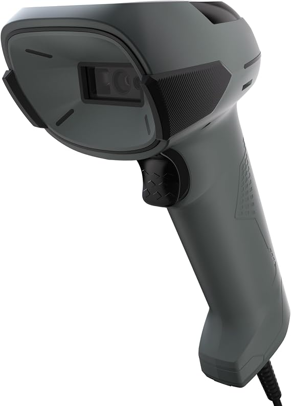 Safescan 310-W Barcode Scanner for Scanning 1D and 2D Barcodes - Handheld Scanner for Barcodes - Scanner with 1.5 m USB Cable - Plug & Play QR Code Scanner - Includes Stand