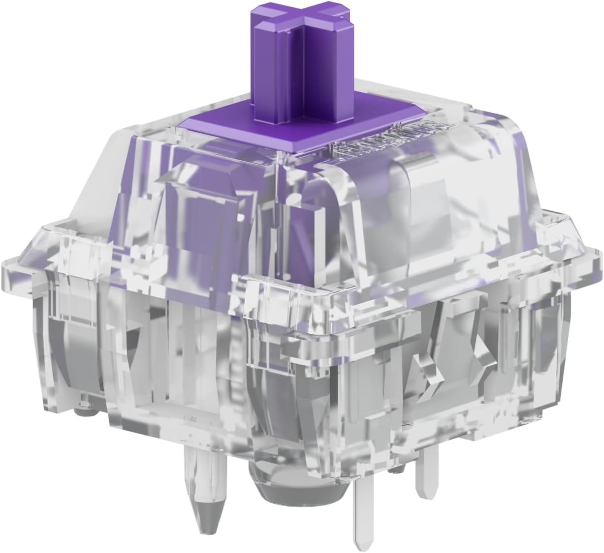 Glorious Gaming - Mako Switches 110PCS Tactile Switches for Gaming and Writing, Clear Design for Max RGB, Pre-Lubricated, for Hotswappable Mechanical Keyboards with 5-pin socket