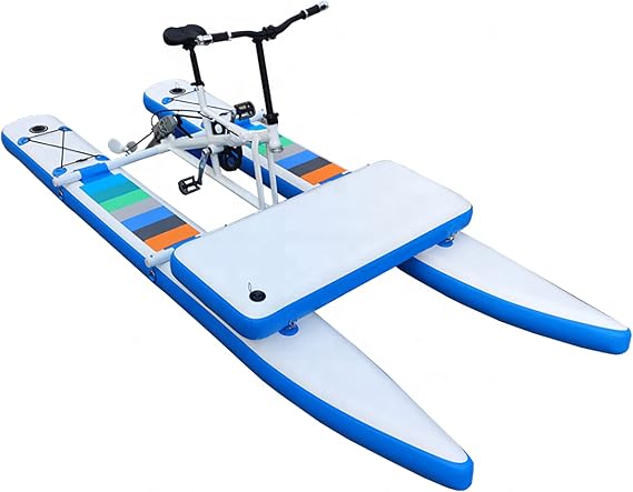 SUP Water Bikes, Inflatable Pedal Boat, Water Bike Inflatable Kayak Bikeboat for Lake, Water Bikes with Paddle Board Waterbike