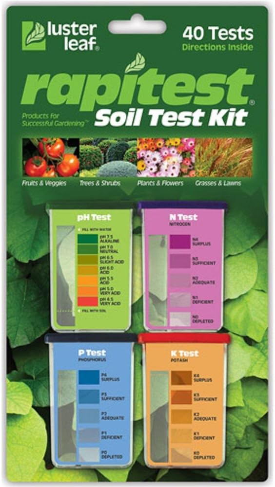 Luster Leaf 1601 Rapitest Soil VVGua Test Kit, 40 Count (4 Pack)
