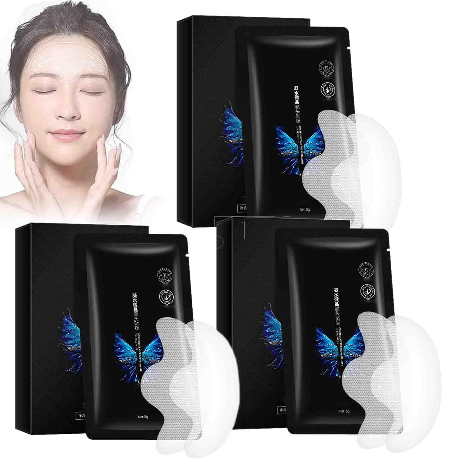 Instant Beauty Face Nutrition Wrinkle Removal Lift Sticker,Face Lift Mask, Microcrystalline Nasolabial Folds Removal Mask,For All Skin nasolabial folds patchesFace Patch, 3 box