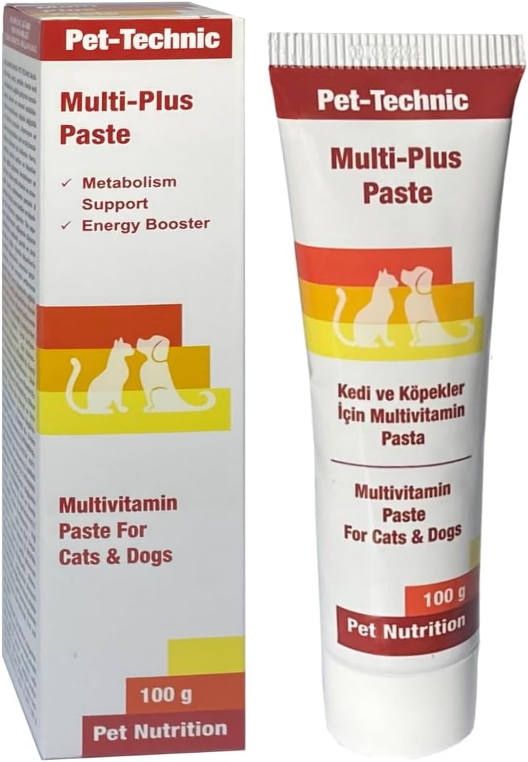 Multi Plus Paste – Kedi ve Köpekler İçin Günlük Multivitamin ve Mineral Destekli Takviye Macunu – 100g