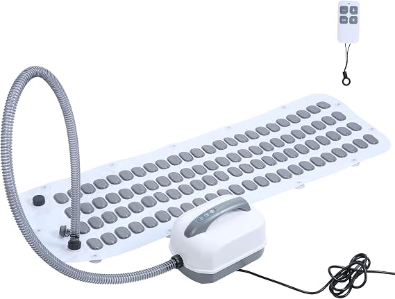 Portable Spa Bubble Bath Mat, Bath Bubble Machine Full Body Bubbling Bath Non-Slip Mat with Remote & Pillow, Electric Air Pump & Adjustable Bubble Settings Bathtub Bubble Machine US