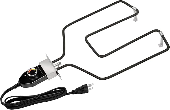 Stanbroil 1500 Watt Heating Element Compatible with Electric Smoker & Grill | Replacement Part for Most Electric Smoker Grill Adjustable Thermostat Cord Controller, Easy Installation