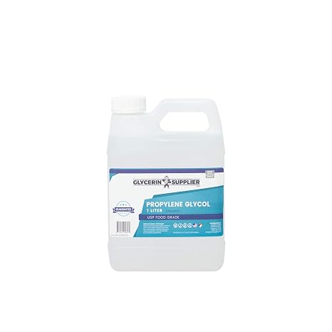 Propylene Glycol - 1 Liter (33.81 oz.) - USP Food and Pharmaceutical Grade - Highest Purity - Manufactured and Packaged in the USA