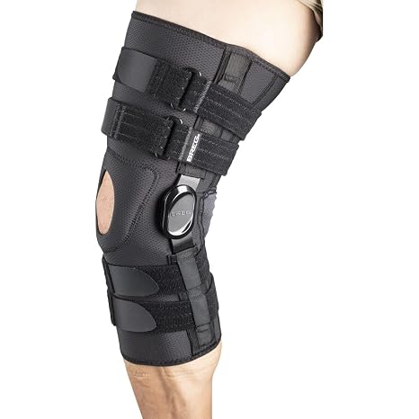 Brace Direct Breg CrossRunner Pull On Knee Brace - ACL PCL Support L1833 | Patellar stabilizer, patellofemoral tracking, comfortable meniscal recovery, adjustable ROM, breathable for men & women (XL)