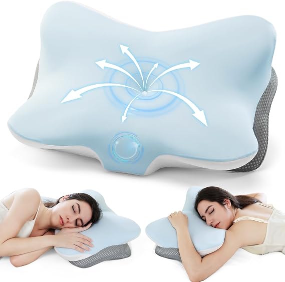 Ergonomic Memory Foam Cervical Pillow for Neck Pain Relief