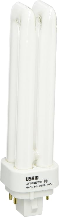 Ushio BC2942 3000143 - CF18DE/835 Double Tube 4 Pin Base Compact Fluorescent Light Bulb
