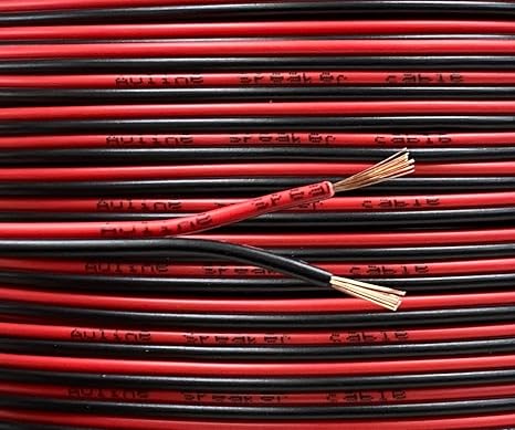 5m Red and Black Speaker Cable Wire 13 Strand Audio HiFi Surround Sound