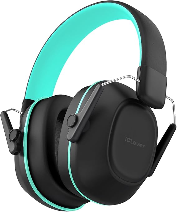 iClever EM01 Noise Cancelling Headphones for Kids Adults, SNR 29dB EarMuffs