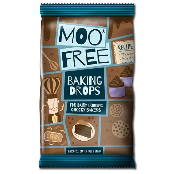 Moo Free Organic Dairy Free Chocolate Baking Drops 5.2oz