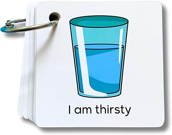 Plastic Communication Cards for Non Verbal Children and adults with Autism, Speech Delay visual aid Pecs Special Needs