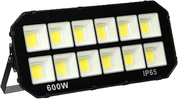 Led Floodlight, Led Spotlight Super Bright Cold White Led Flood Light Outdoor, Ip65 Waterproof Security Lights for Sports Field Garage Garden Backyard/Color/600W