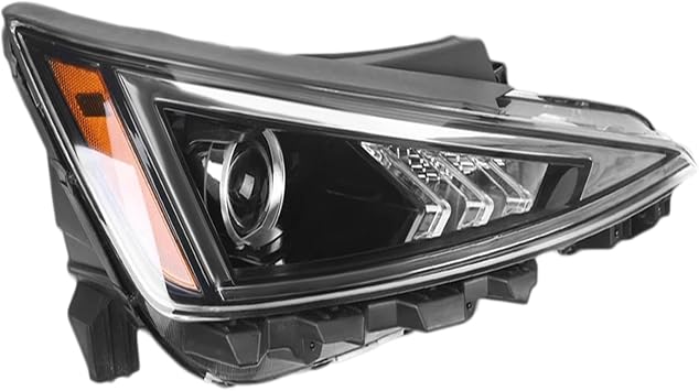 Headlights Assembly Compatible with 2019-2020 Hyundai Elantra SE/SEL, Halogen Front Headlight, Right Passenger Side Headlamp Replacement