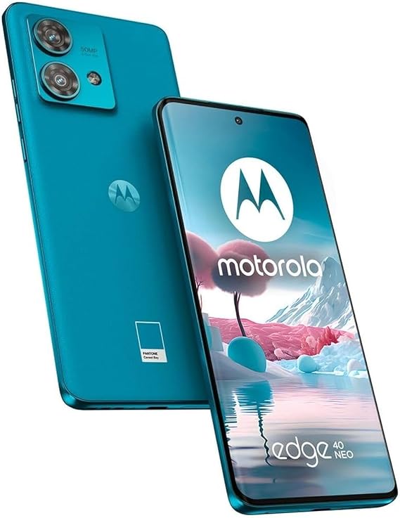 Motorola Edge 40 Neo 6.55 inch 256GB 12GB RAM Mediatek Dimensity 1050 Blue Smartphone
