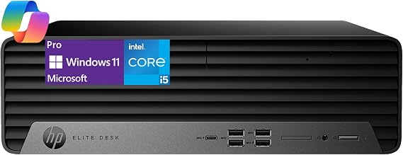 HP New Elite 600 G9 Small Form Factor Desktop, Intel i5-13500 (Beats i7-11700K), 16GB RAM, 256GB SSD, HDMI, Type-C, DP, Support 4K, Wired Keyboard and Mouse, Windows 11 Pro