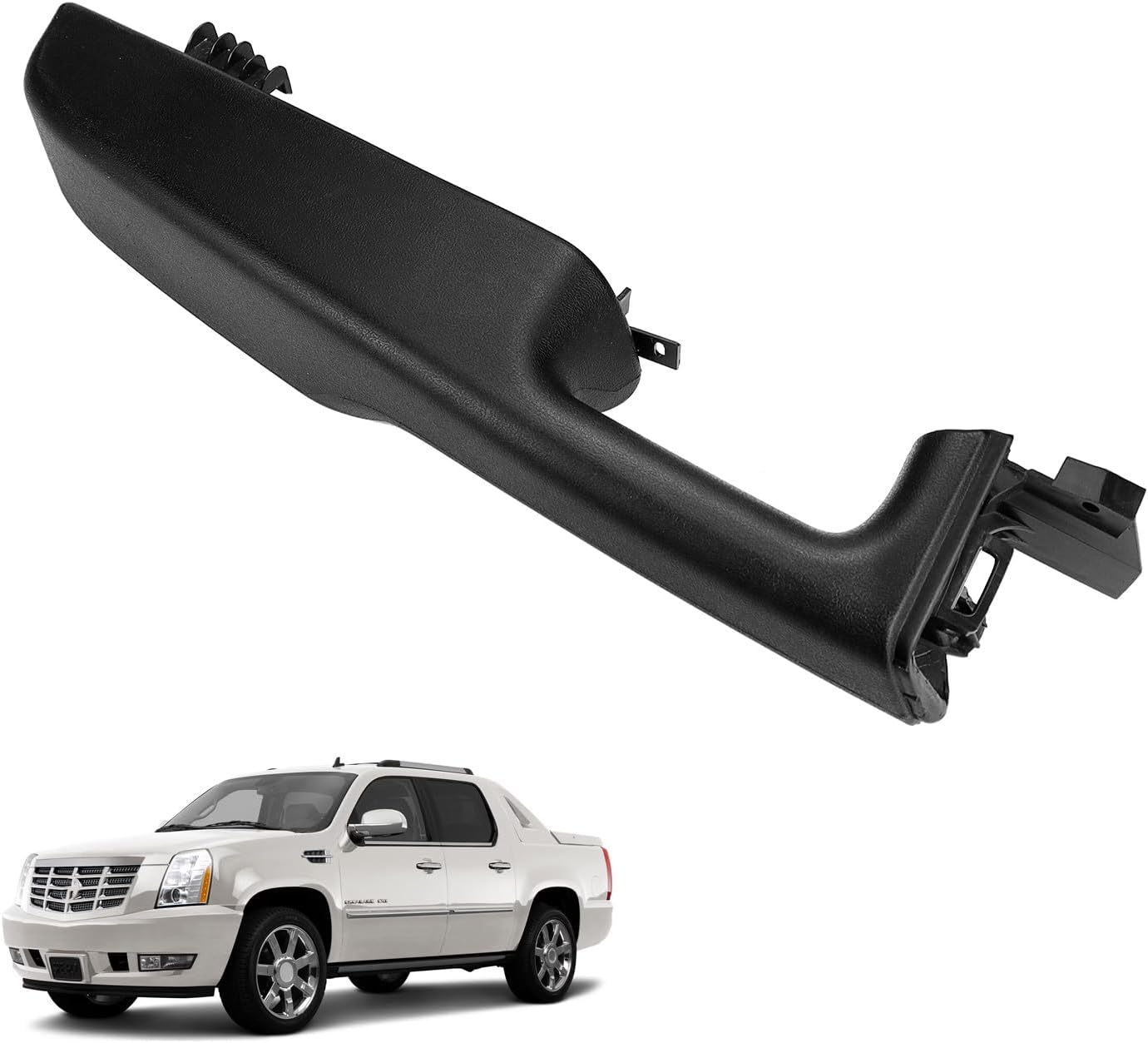 88981548 Front Driver & Passenger Side Armrest - Repair Kit Compatible with 1999-2006 Chevy Suburban Tahoe Avalanche, GMC Yukon Cadillac Escalade Replace# 88981547 15703701 15703702 12472876 (Black)