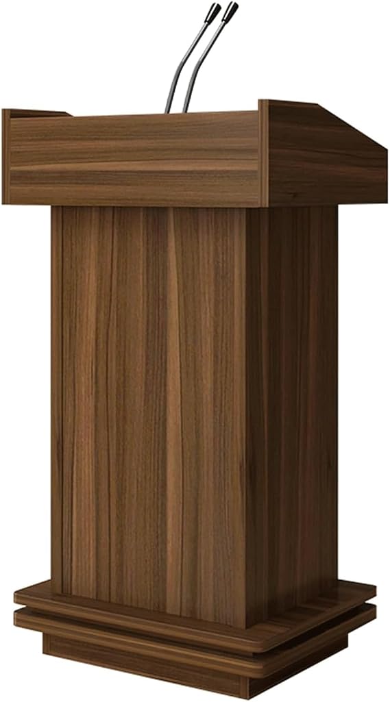 EYPKPL Solid Wood Church Pulpit Large Portable Podium with Storage Space Lectern for Restaurants,churches,seminars and Schools