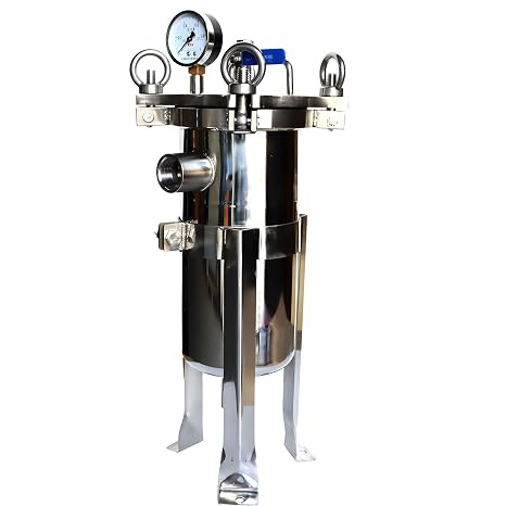 3# Stainless Steel Bag Filter 1" NPT in/Out Solid-Liquid Separation Tool Bag Water Filter Purification Equipment Multi-Purpose Filter Equipment
