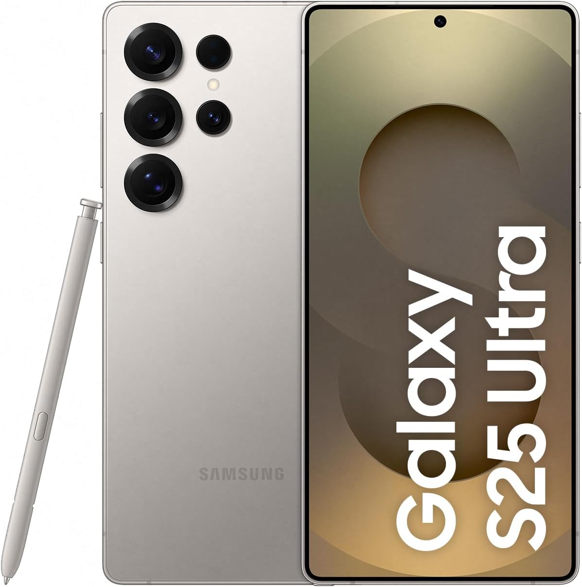 Samsung Galaxy S25 Ultra AI Smartphone with Galaxy AI No Contract Mobile Phone with Android 12GB RAM 512GB Memory 200MP Camera Titanium Gray