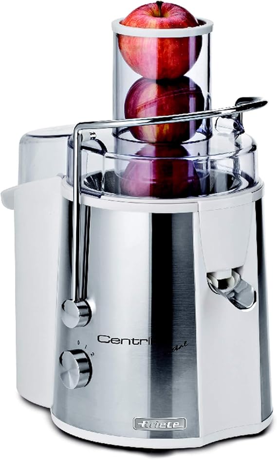 Ariete Centrika Metal Katı Meyve Sıkacağı 0173/30-700 Watt, 75mm Geniş Hazne, 1,7 Litre Posa Haznesi, 2 Kademeli Hız Ayarı Damlamayı Önleyen Ağız Sistemi