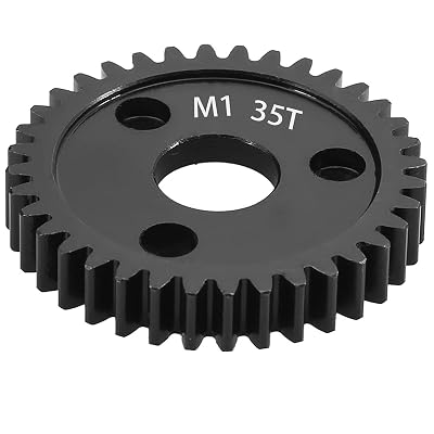 35-Tooth M1 Spur Gear 1.0 Metric Pitch, Hardened Steel Upgrades Main Gear 31T 33T 35T 37T 39T 41T 43T 45T 47T 49T 51T Spur Gear Mod 1 Fit for TRAXXAS Slayer Pro 4X4 Revo 3.3 ARRMA HPI HOBAO LOSI 35T