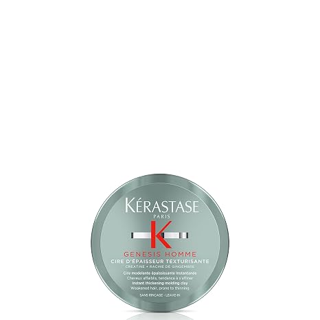 Kerastase Genesis Homme Wax Pomade Light Hold for Men, 2.5 Fl Oz