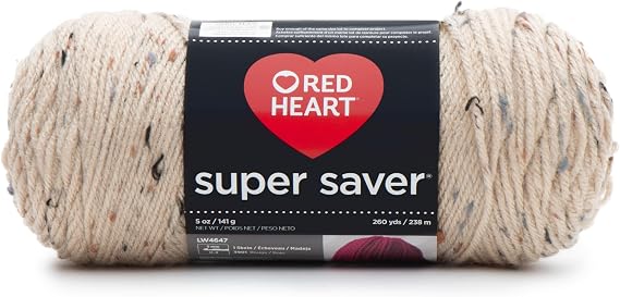 Red Heart Super Saver Yarn - Buff Fleck