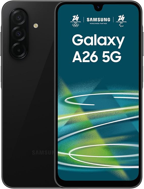 Samsung GALAXY A26 256GB 8 BLACK...[Italian Hungarian Polish Romanian Austrian and Swiss Versions]